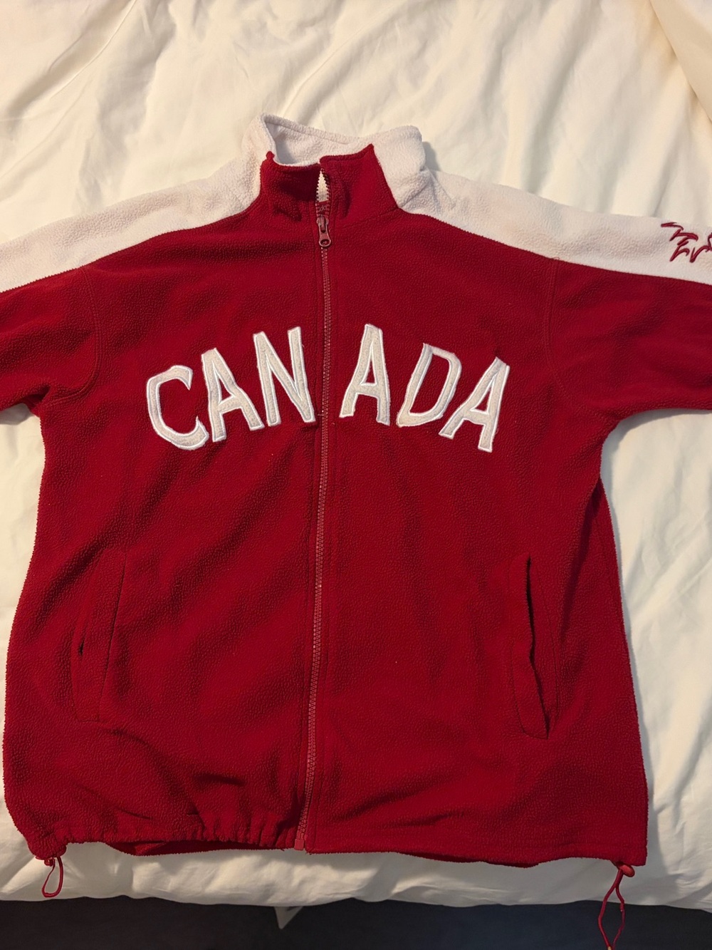 Canada Red Full‑Zip Fleece Jacket